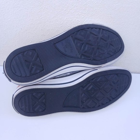 Converse Flash Men's Size 7 Black Red White High Cut Laced Shoes - Picture 13 of 15